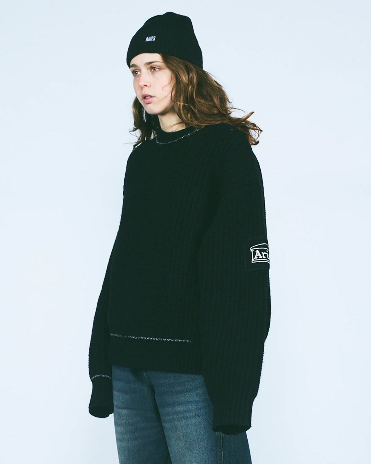 Chunky Knit Classic Jumper - Black