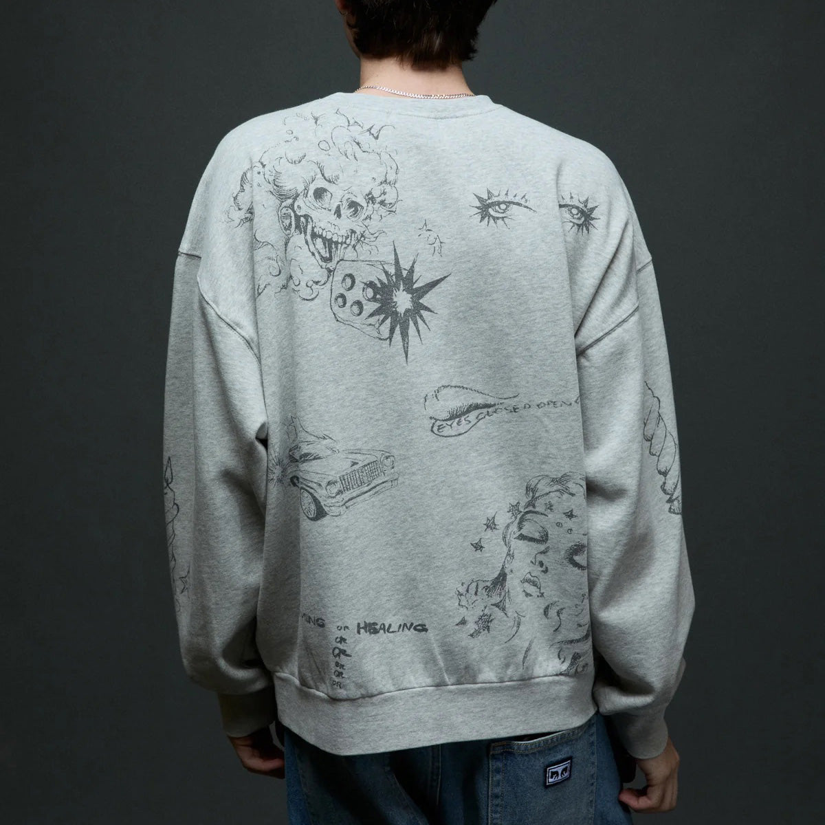 Dreams Crewneck - Dusty Ash Grey