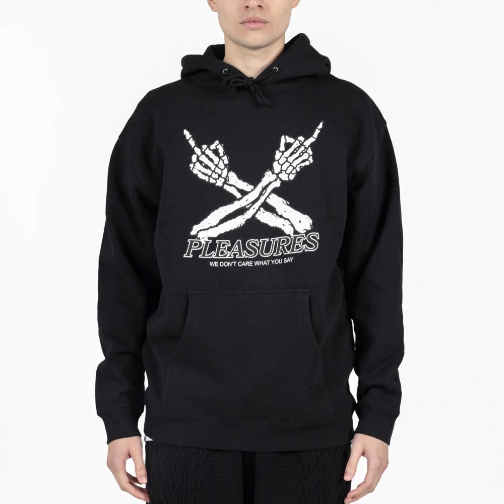 Don't Care Hoodie - Black
