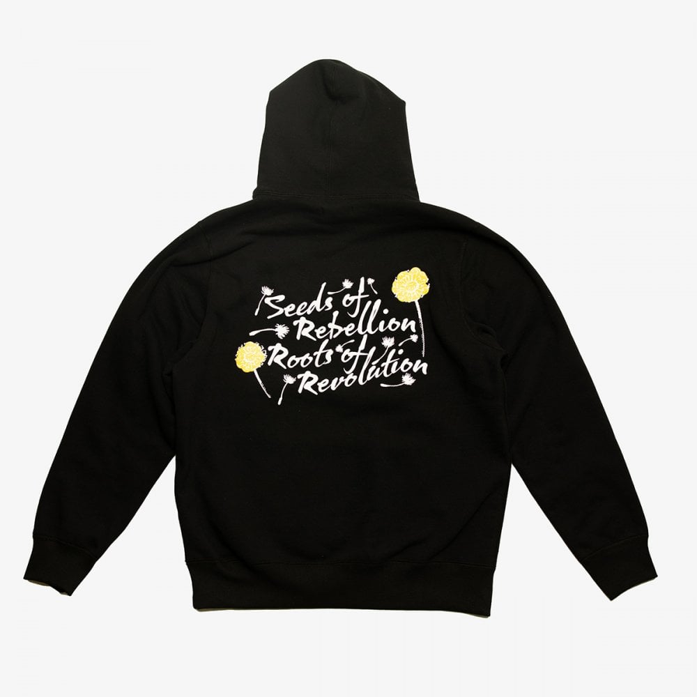 Seeds Of Rebellion Snap Hoodie - Black