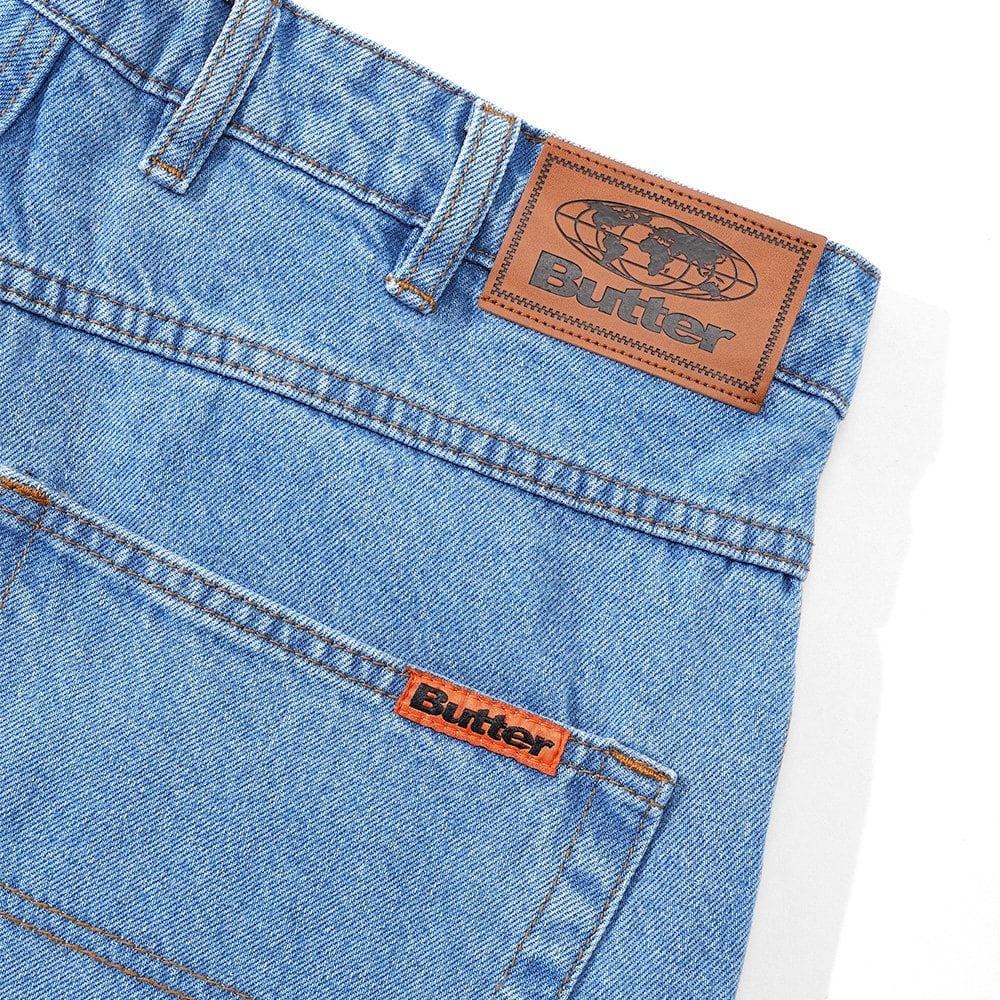 Relaxed Denim Jeans - Washed Indigo