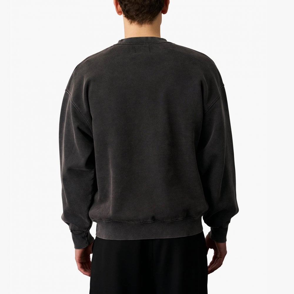 Organic Oversized Crew - Faded Black