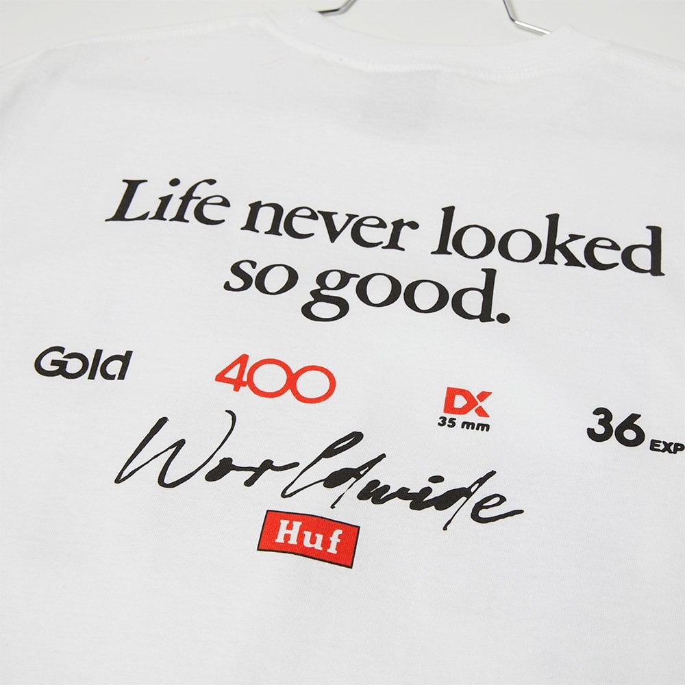 HUF X Kodak Rear View S/S Tee - White