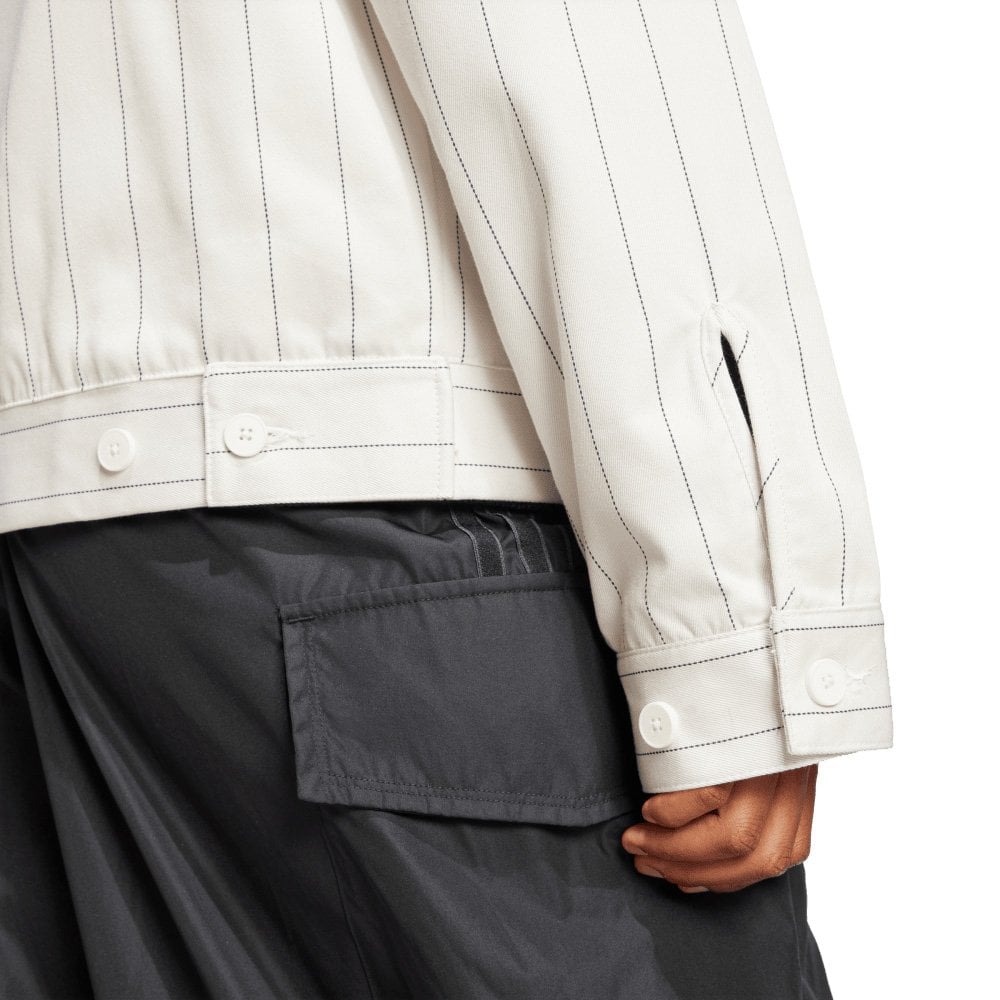 W' Pinstripe H Jacket - Off White / Night Indigo
