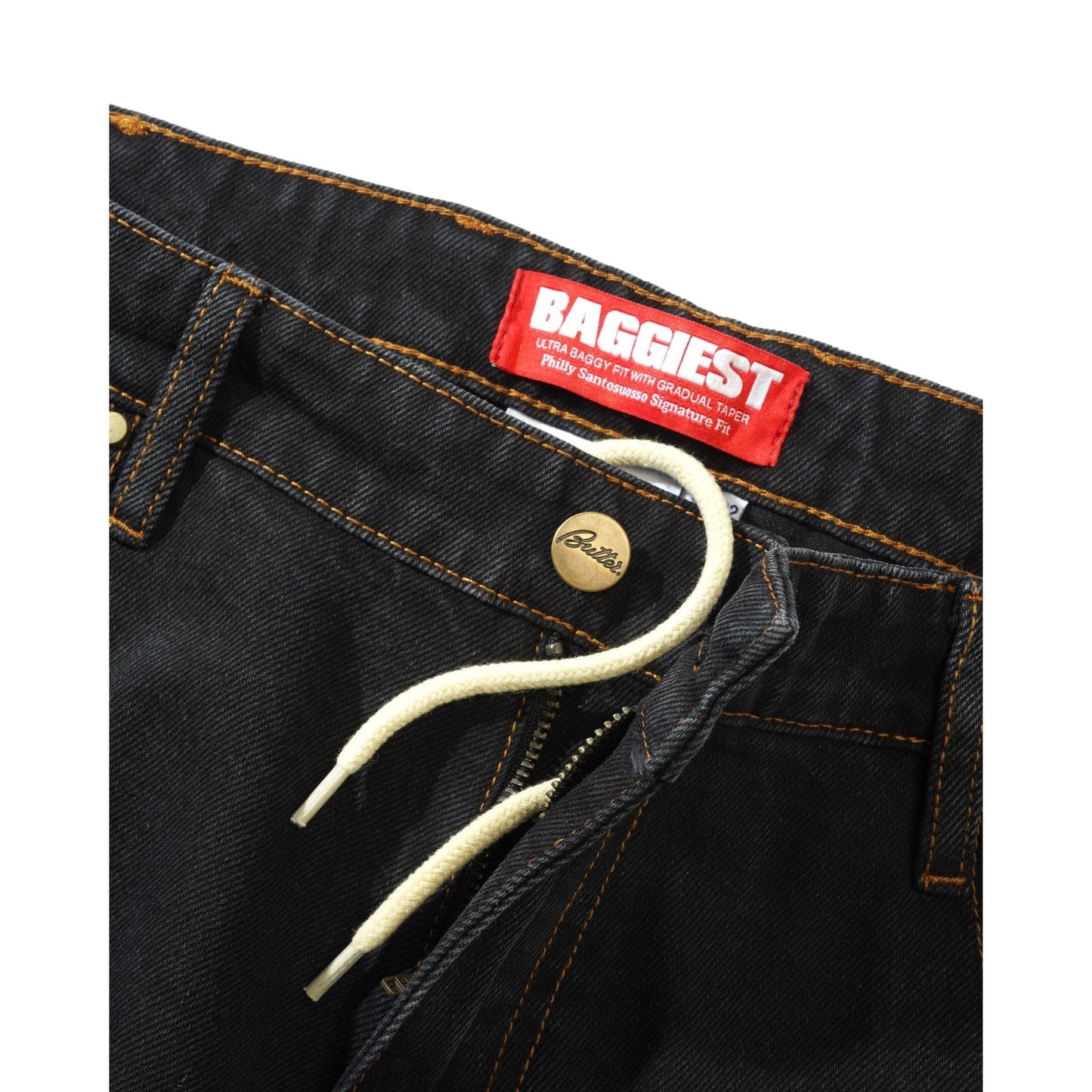 Santosuosso Denim Jeans - Washed Black