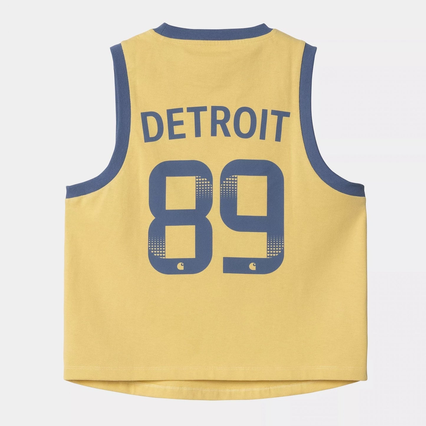 W' 89 Ringer A-Shirt - Air Yellow / Blue Iris
