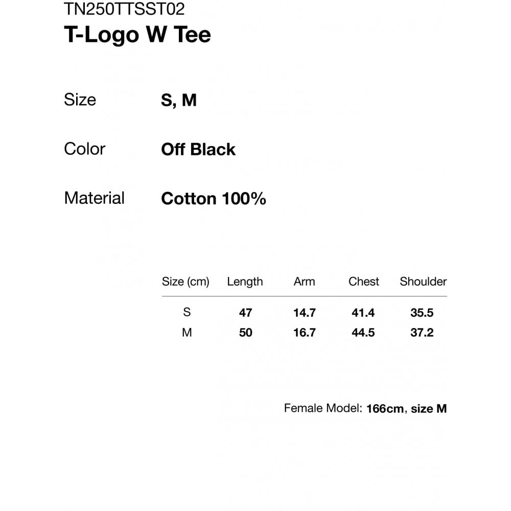 Women's T-Logo W Tee - Off Black