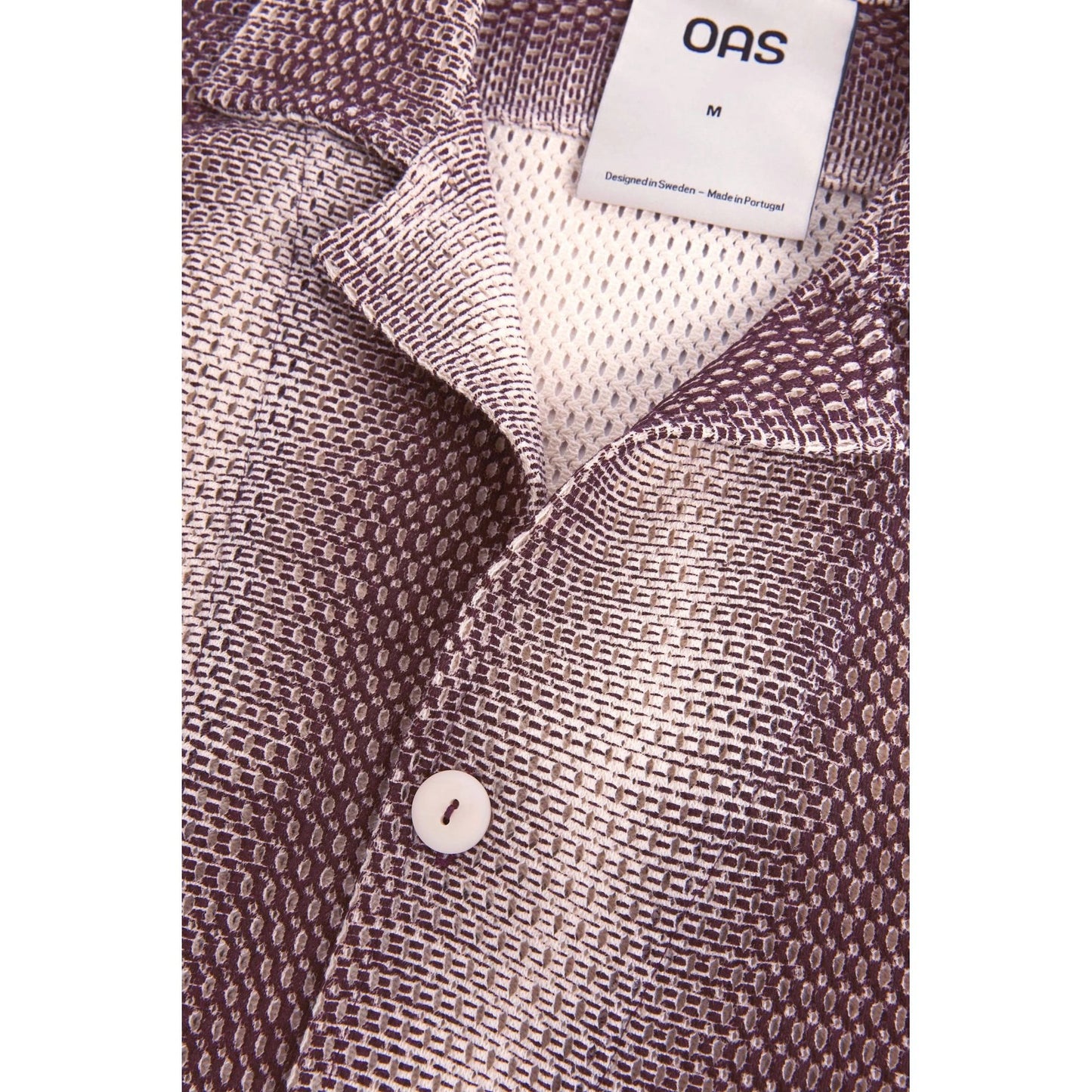 Cuba Net Shirt - Merlot Echo