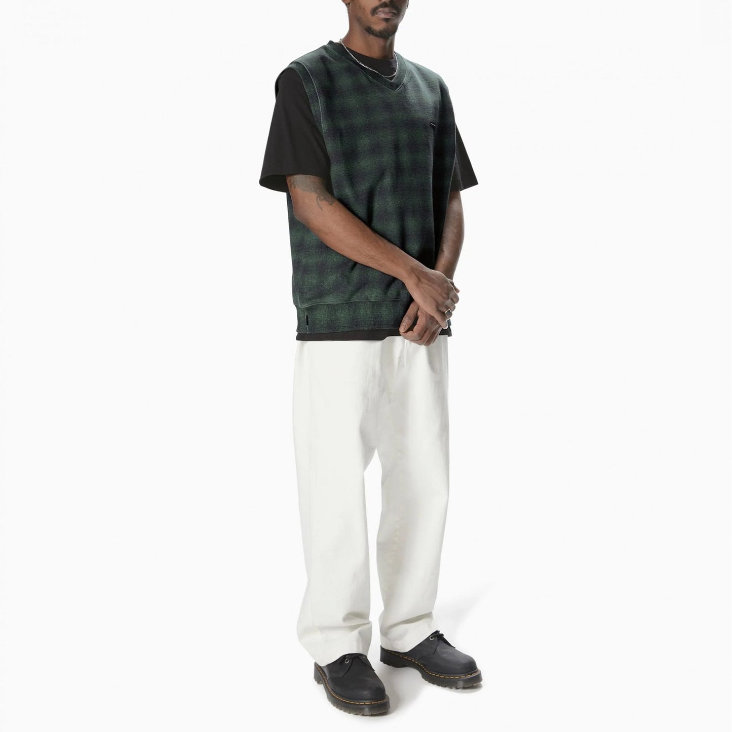 T.N.T. Classic HDP V-Neck Vest - Shadow Plaid