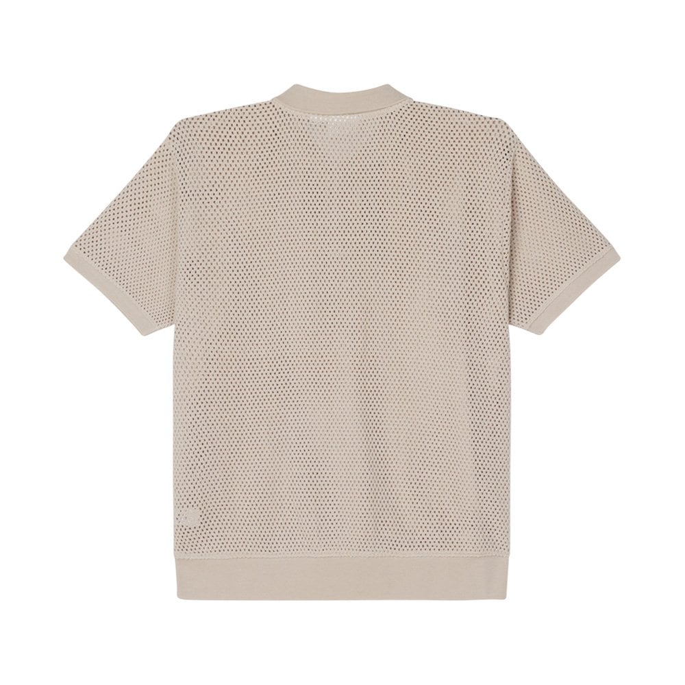 Saratoga Mesh SS Polo - Silver Grey