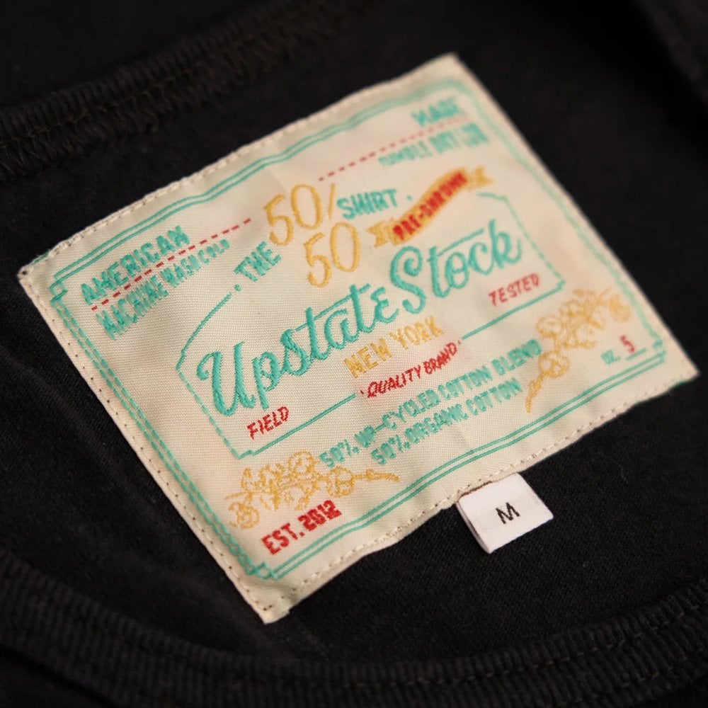 The 50/50 Upcycled Cotton Classic Tee - Black