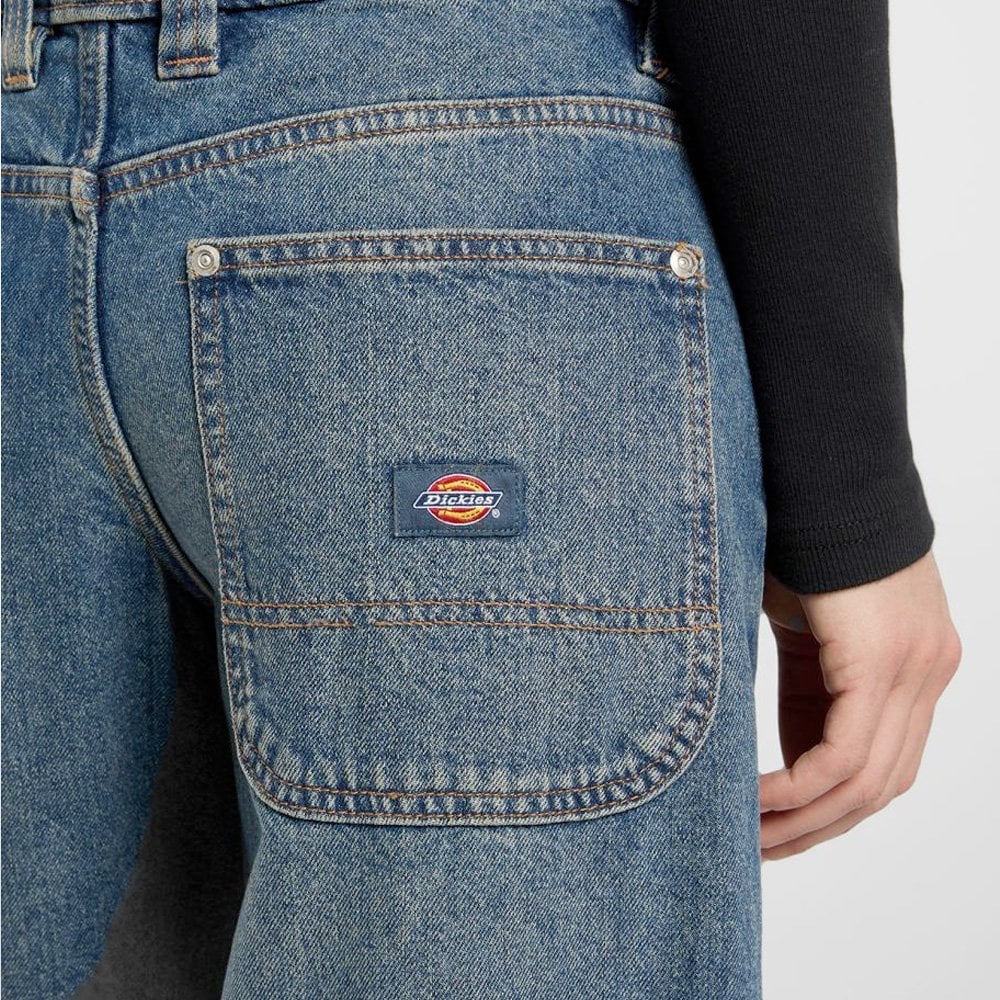 W' Mechanic Denim Pant - Khaki Tint Blue