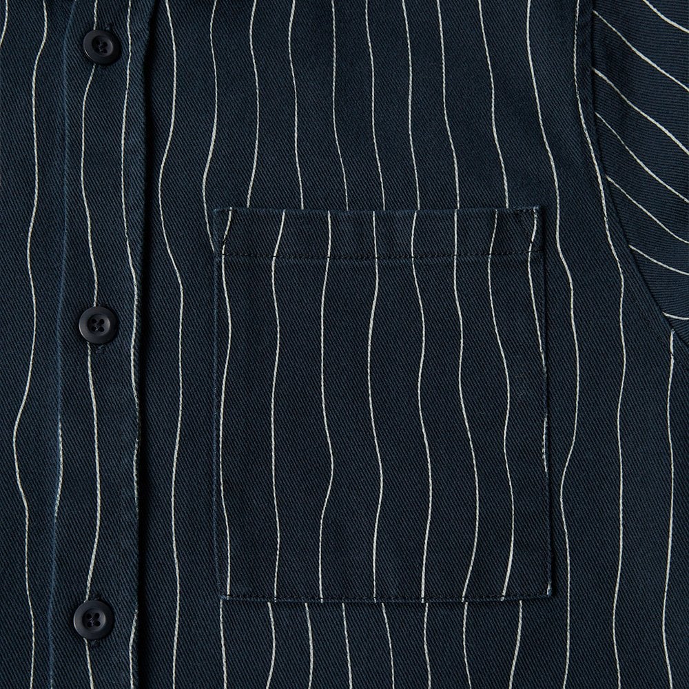 Meandering Lines Shirt - Navy Blue