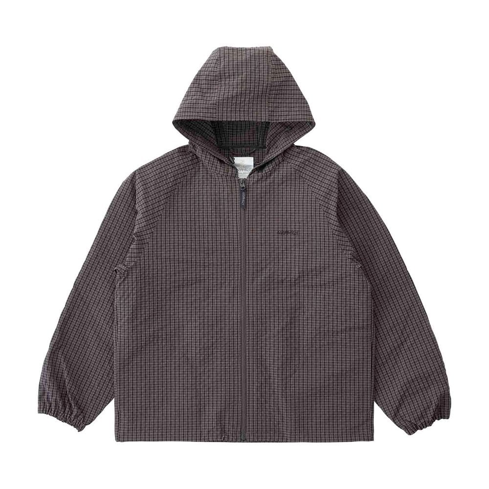 Northside Plaid Hooded Jacket - Deep Brown