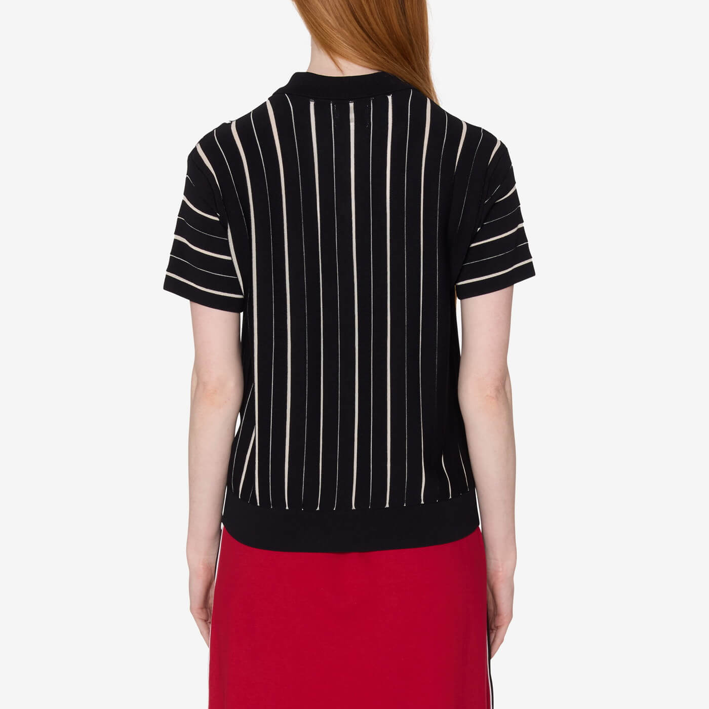 Women's Arlo Stripe Polo Sweater - Black Multi