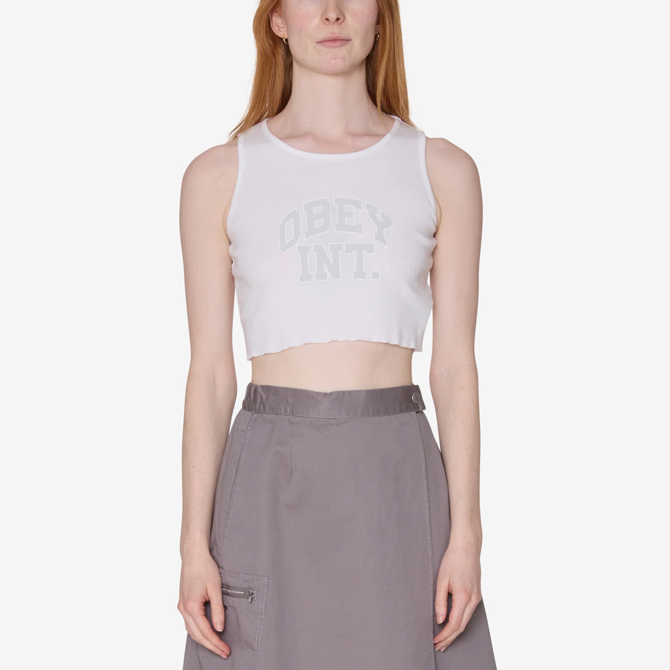 Women's Int. Outline Tank - White