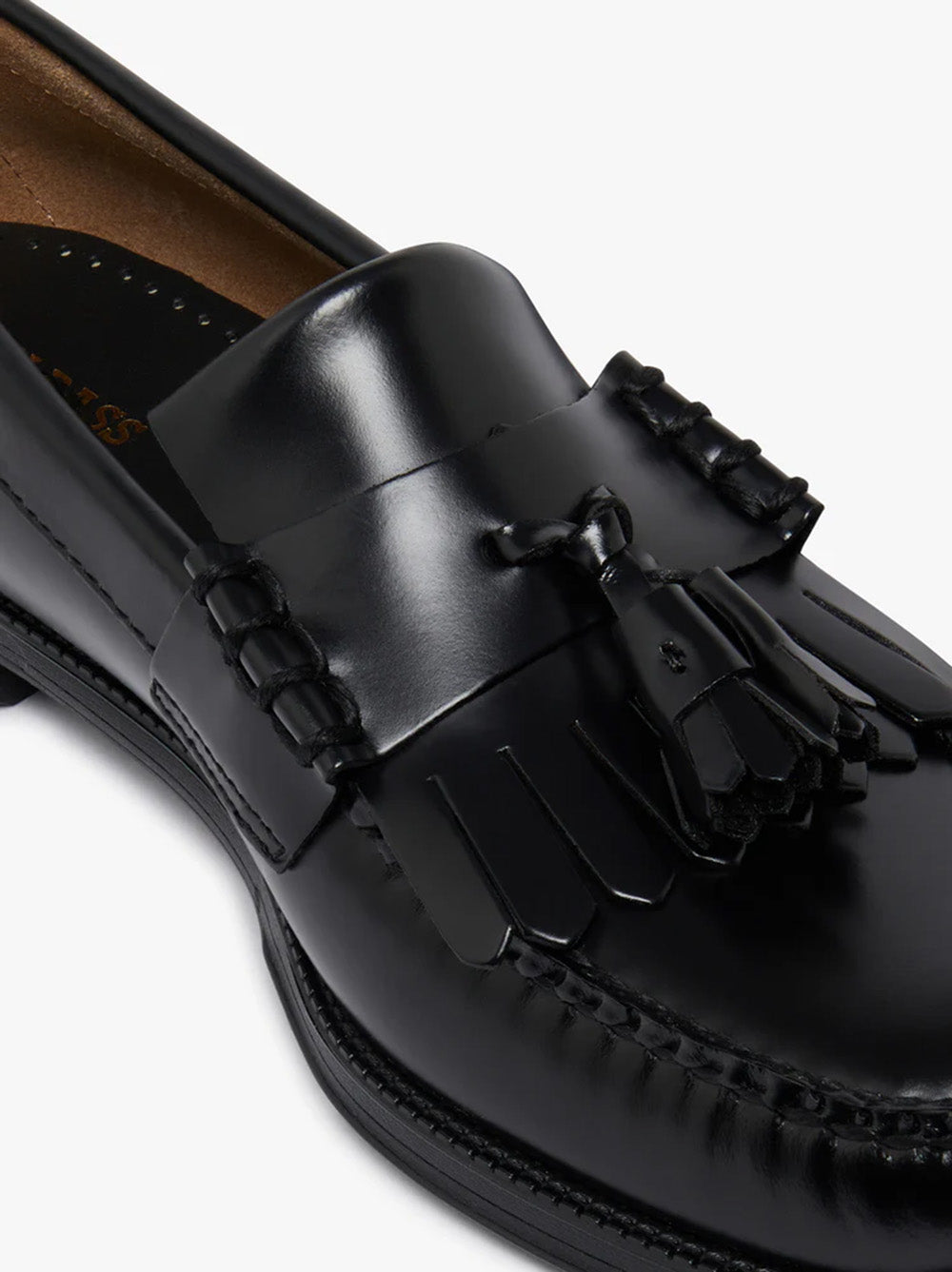 Mens Easy Weejun Layton II Kiltie - Black Leather