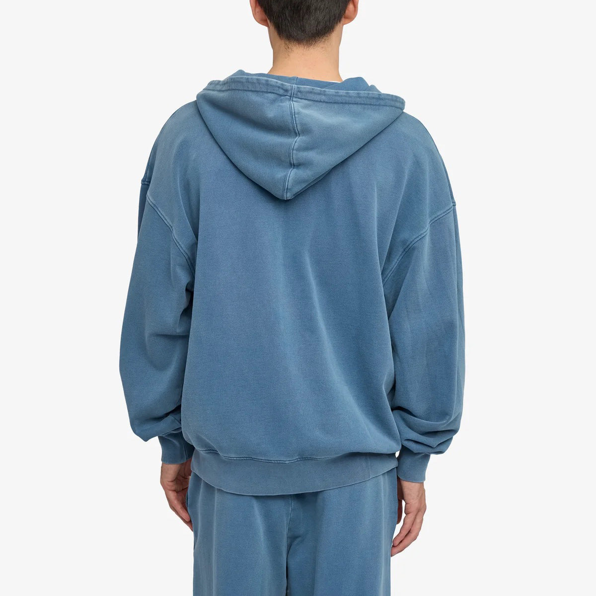 Organic Oversized Zip Hood - Faded Indigo