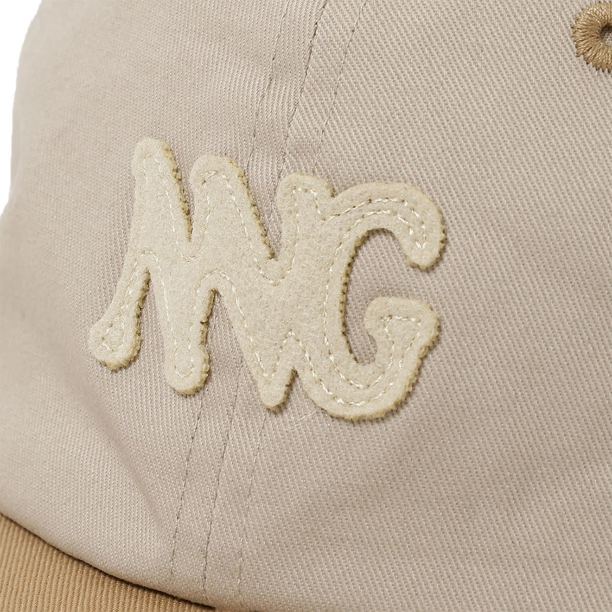 Cotton Twill Bi-Color Cap - Beige