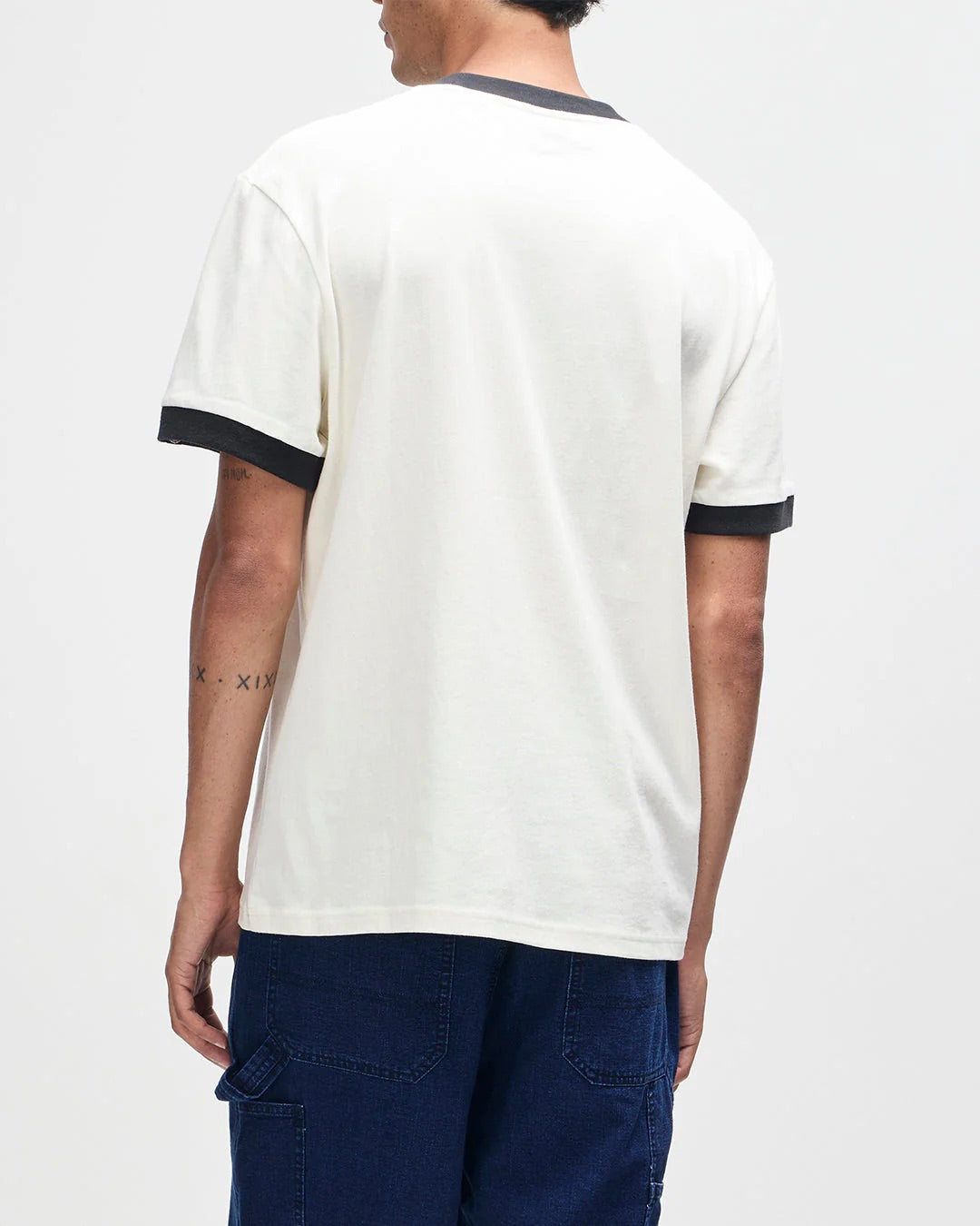 Arrows Ringer Tee - Pristine White