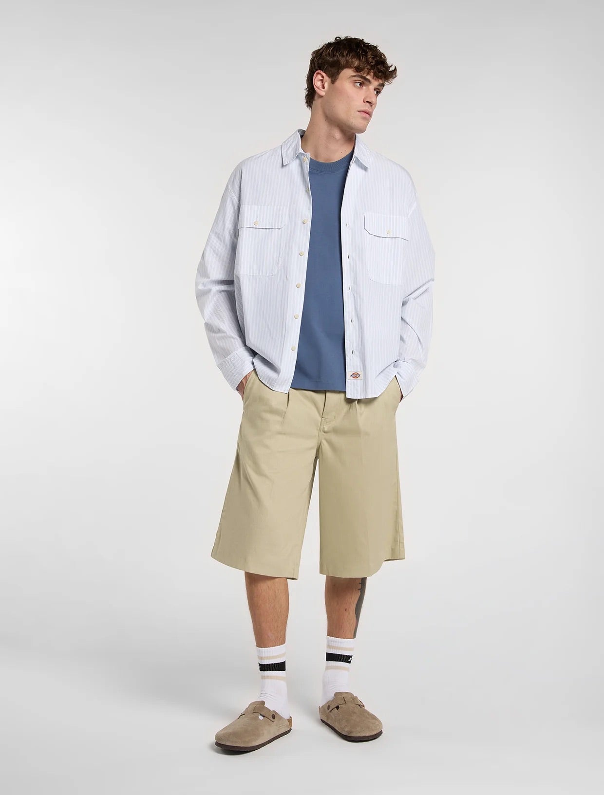 Supima LS Work Shirt - White