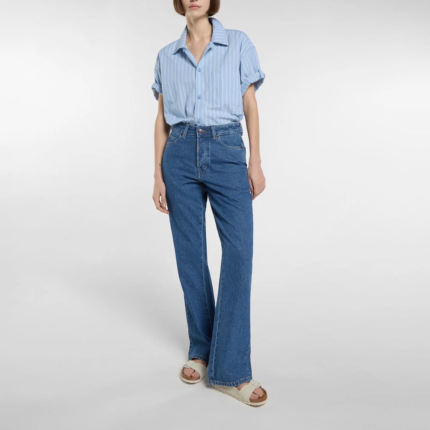 Women's Boot Cut Regular Fit Jeans - Classic Blue