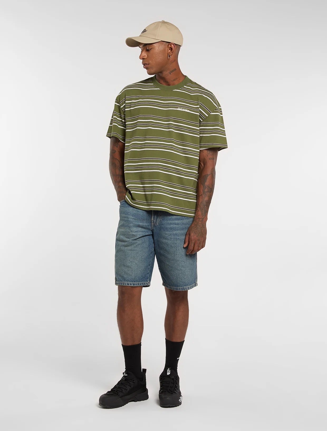 East Liberty Stripe SS Tee - Cypress