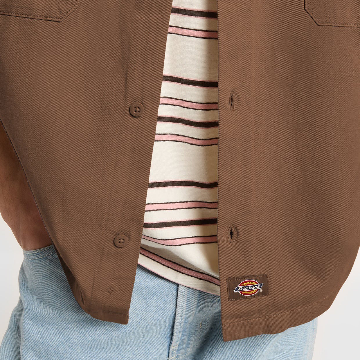247 Garment Dye SS Work Shirt - Timber Brown