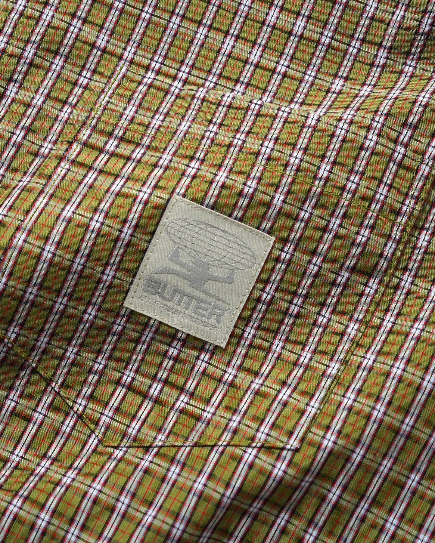 Equipment S/S Shirt - Lime / Red