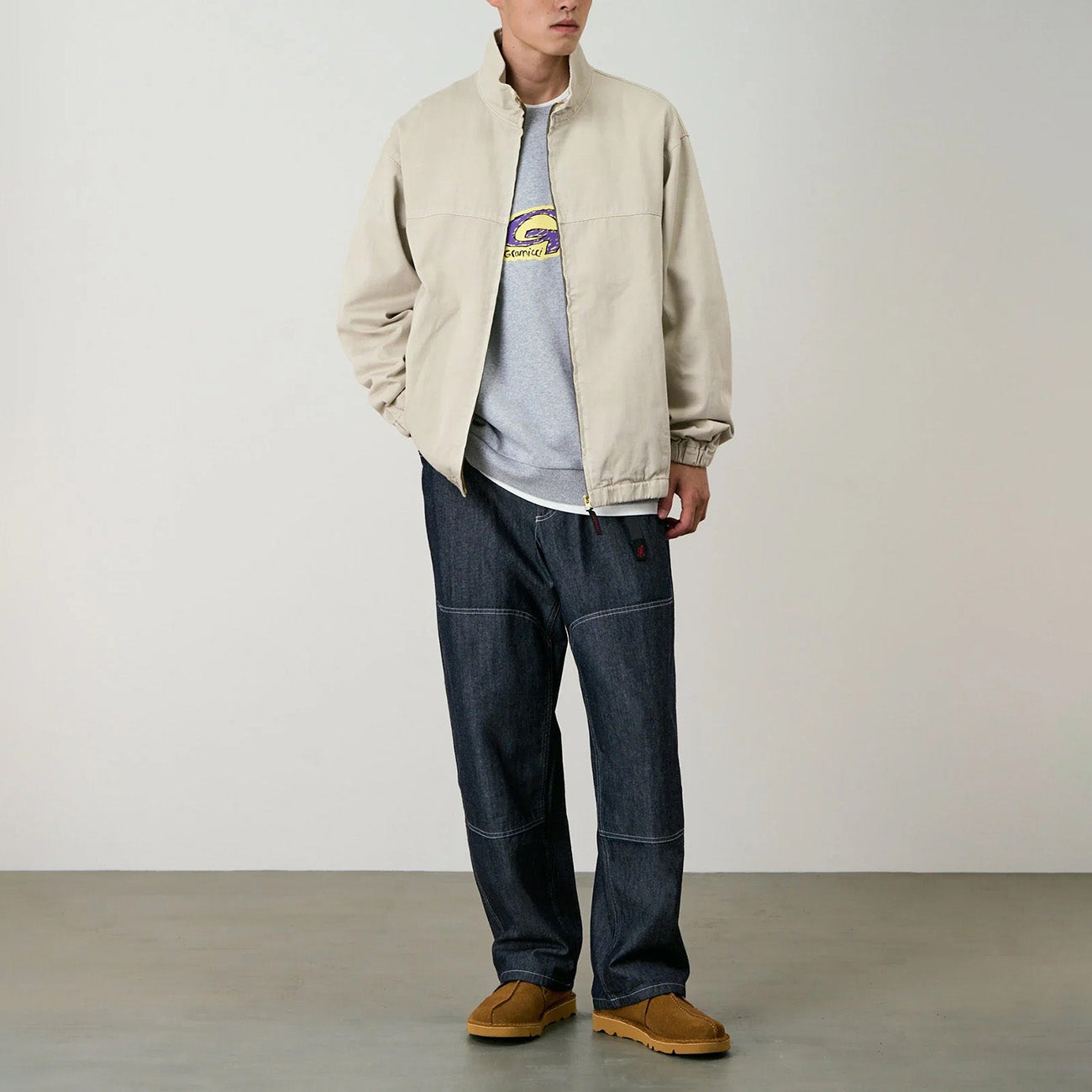 Twill-Around Jacket - Sand Pigment