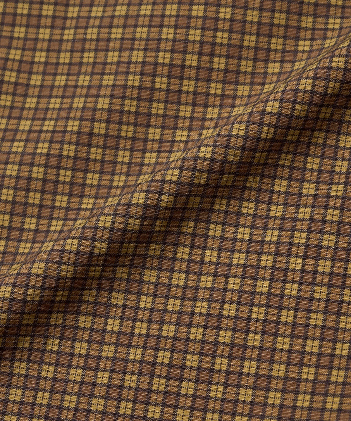Mini Check Nylon Pant - Brown Check