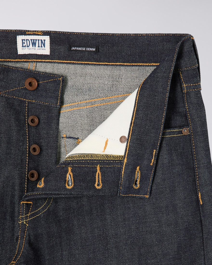 ED-47 Regular Straight Jeans, Red Selvage 14oz - Blue Unwashed