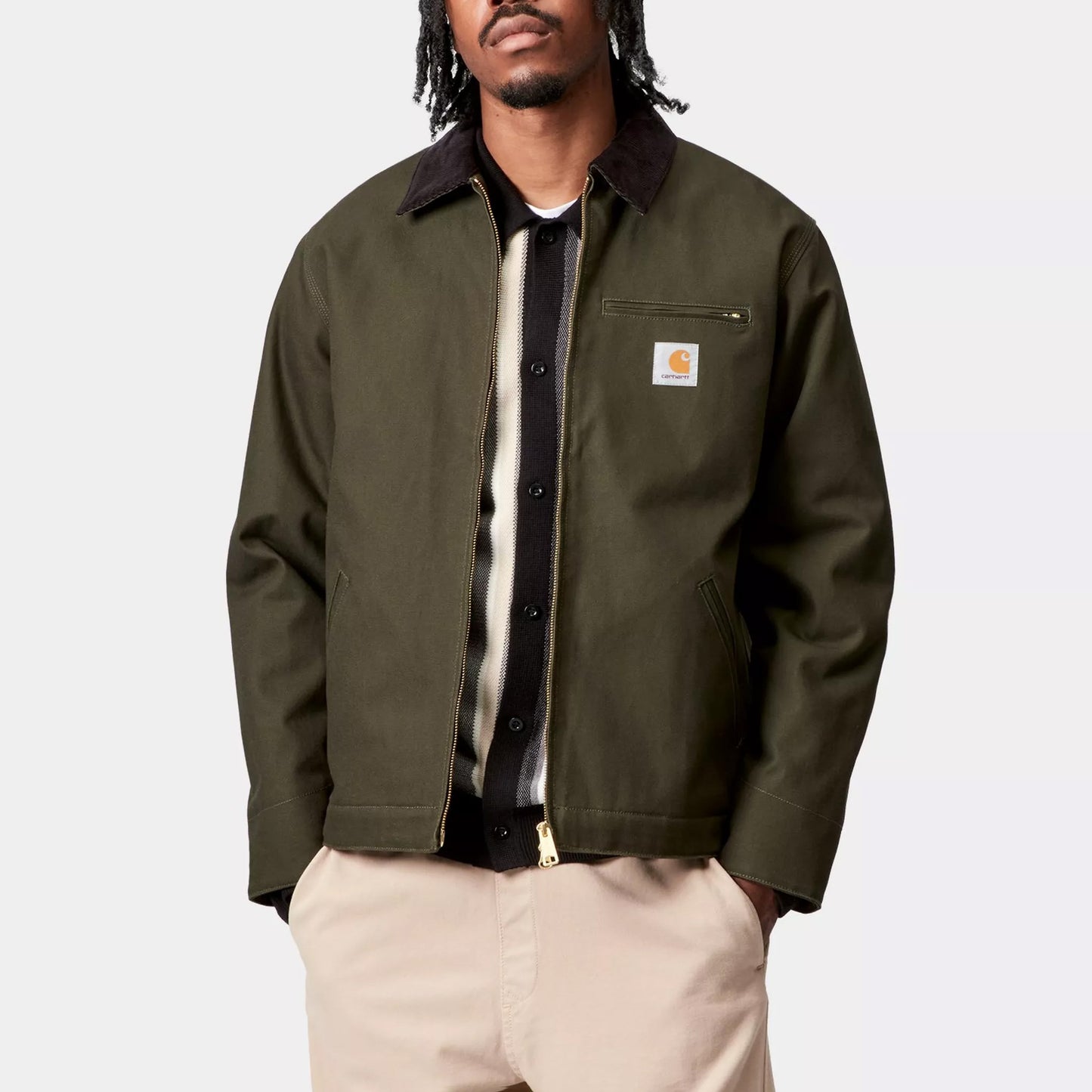 Detroit Jacket (Winter) - Olive / Black (Rigid)
