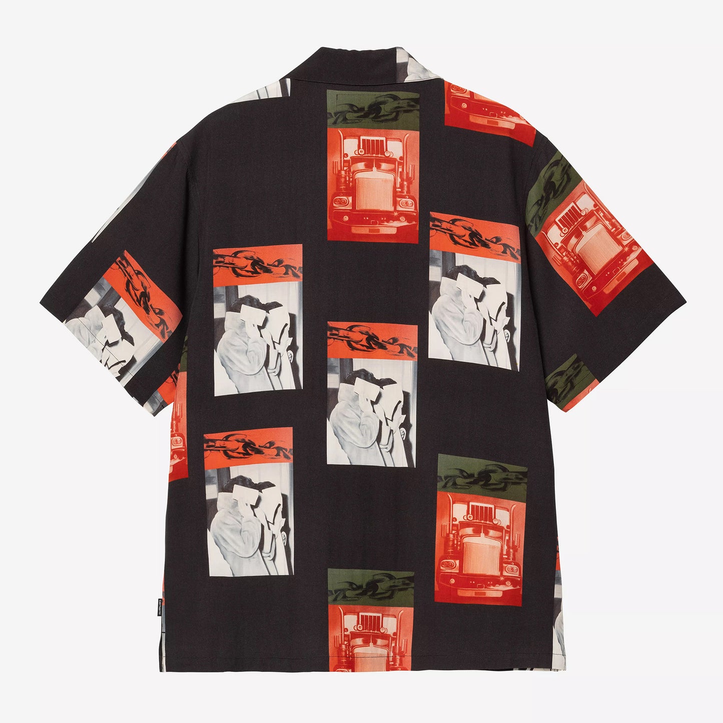 S/S Sean Hamilton Shirt, Sean Hamilton Print - Black