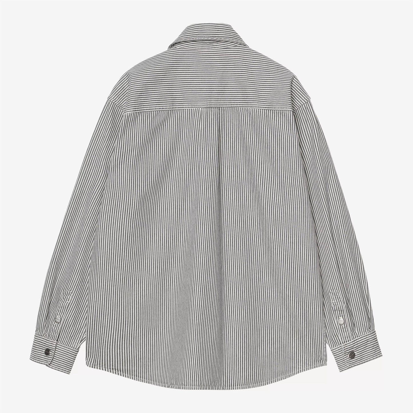 Mercer Shirt Jac, Mercer Stripe - Graphite / Stone Washed