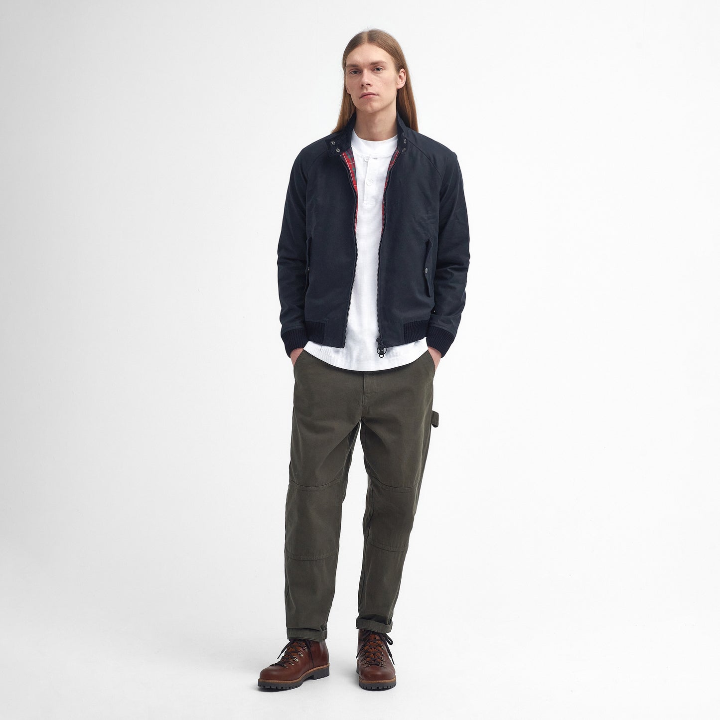 Barbour X Baracuta Porton Waxed Jacket - Navy