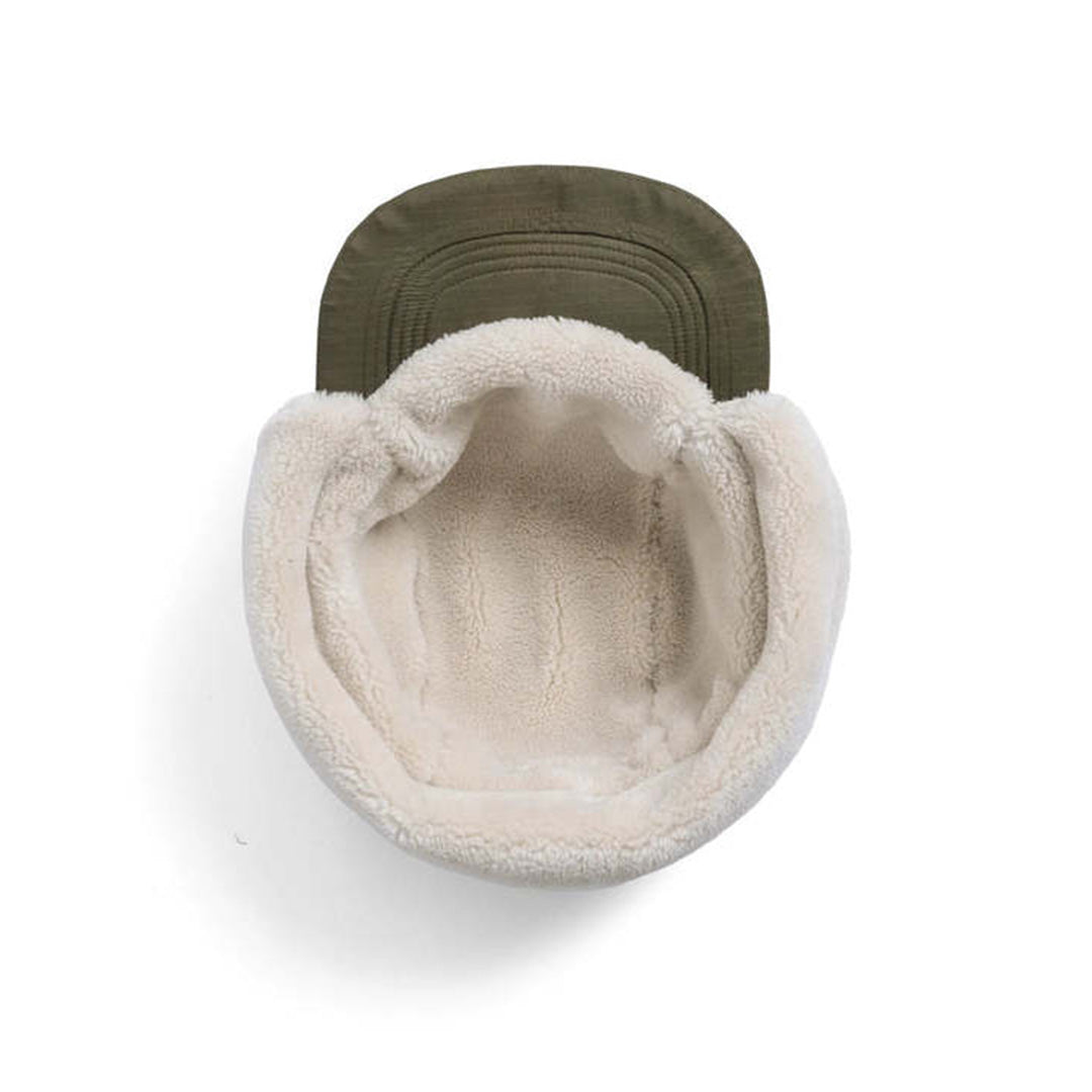 Military Down × Boa Cap - Dark Olive / Cream