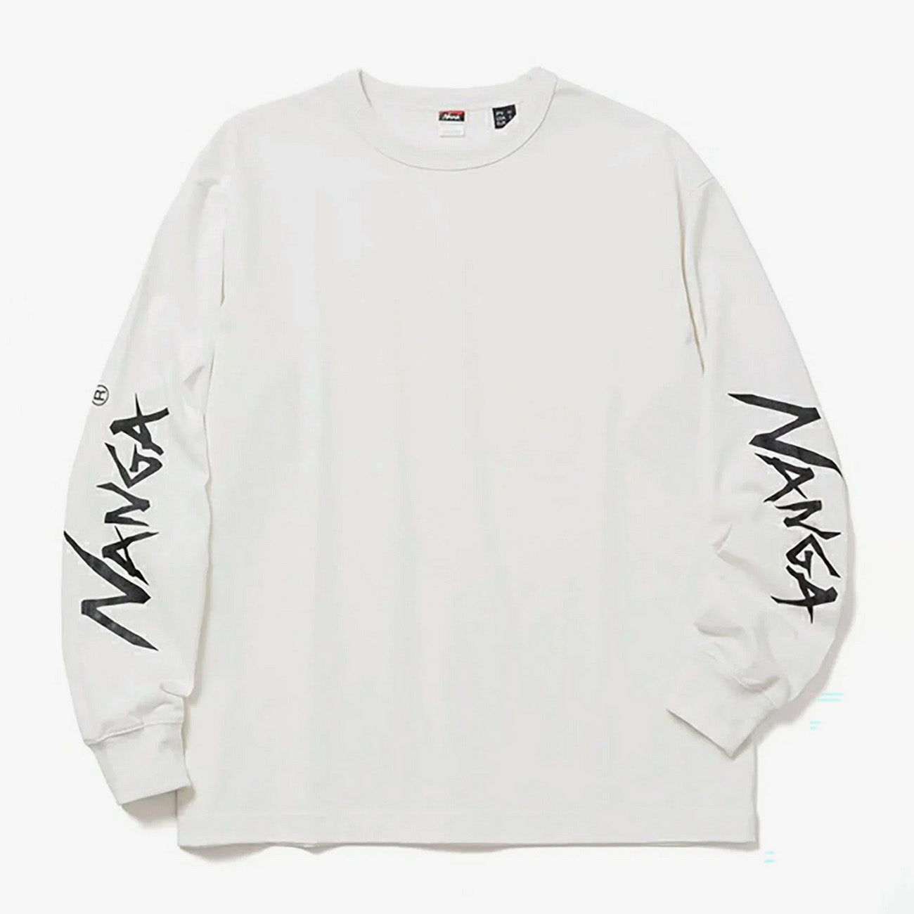 Eco Hybrid Sleeve Logo L/S Tee - White