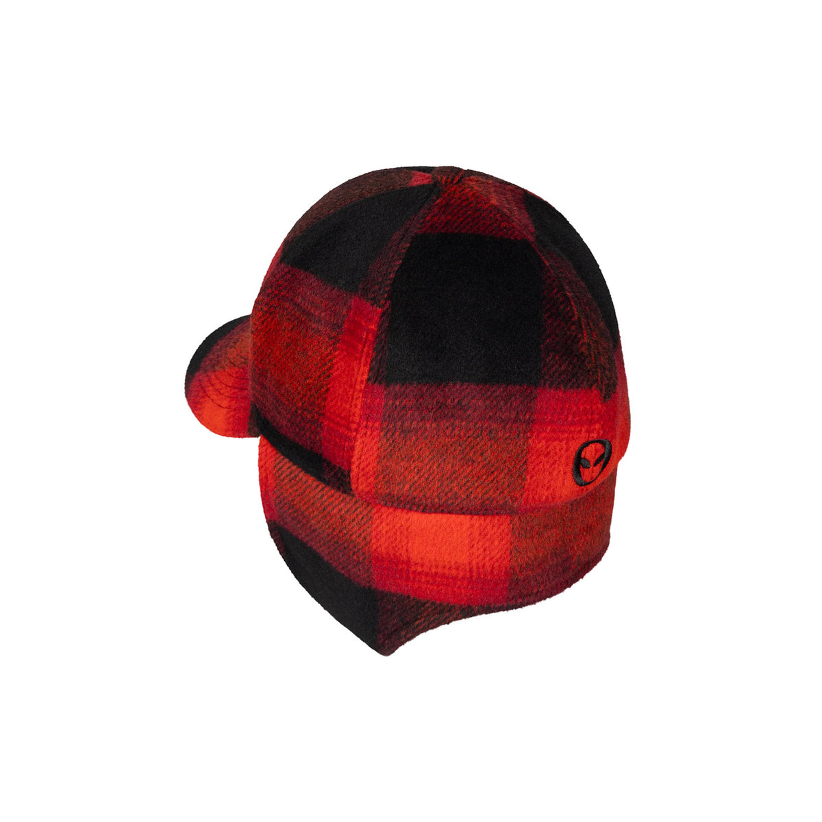 No Problemo Plaid Flap Cap - Red