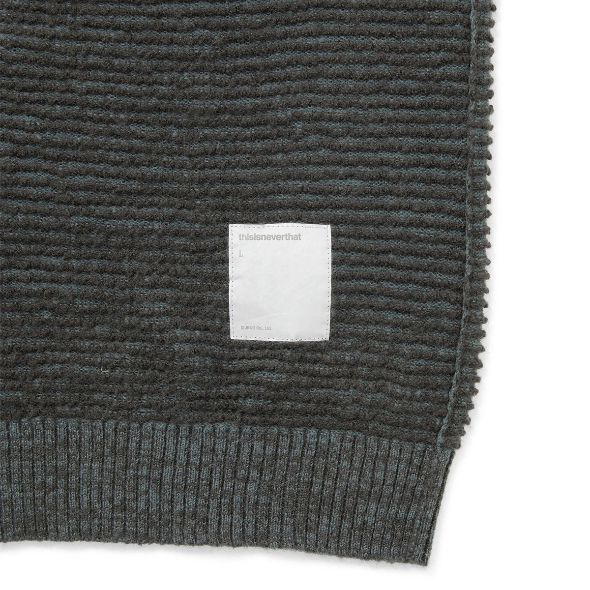 Reversible Knit Sweater - Charcoal