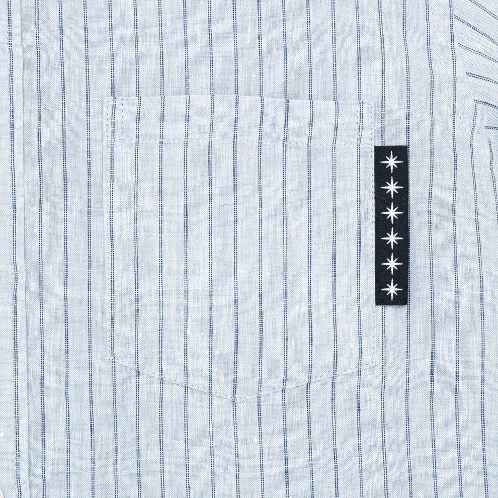 Striped SS Shirt - Light Blue
