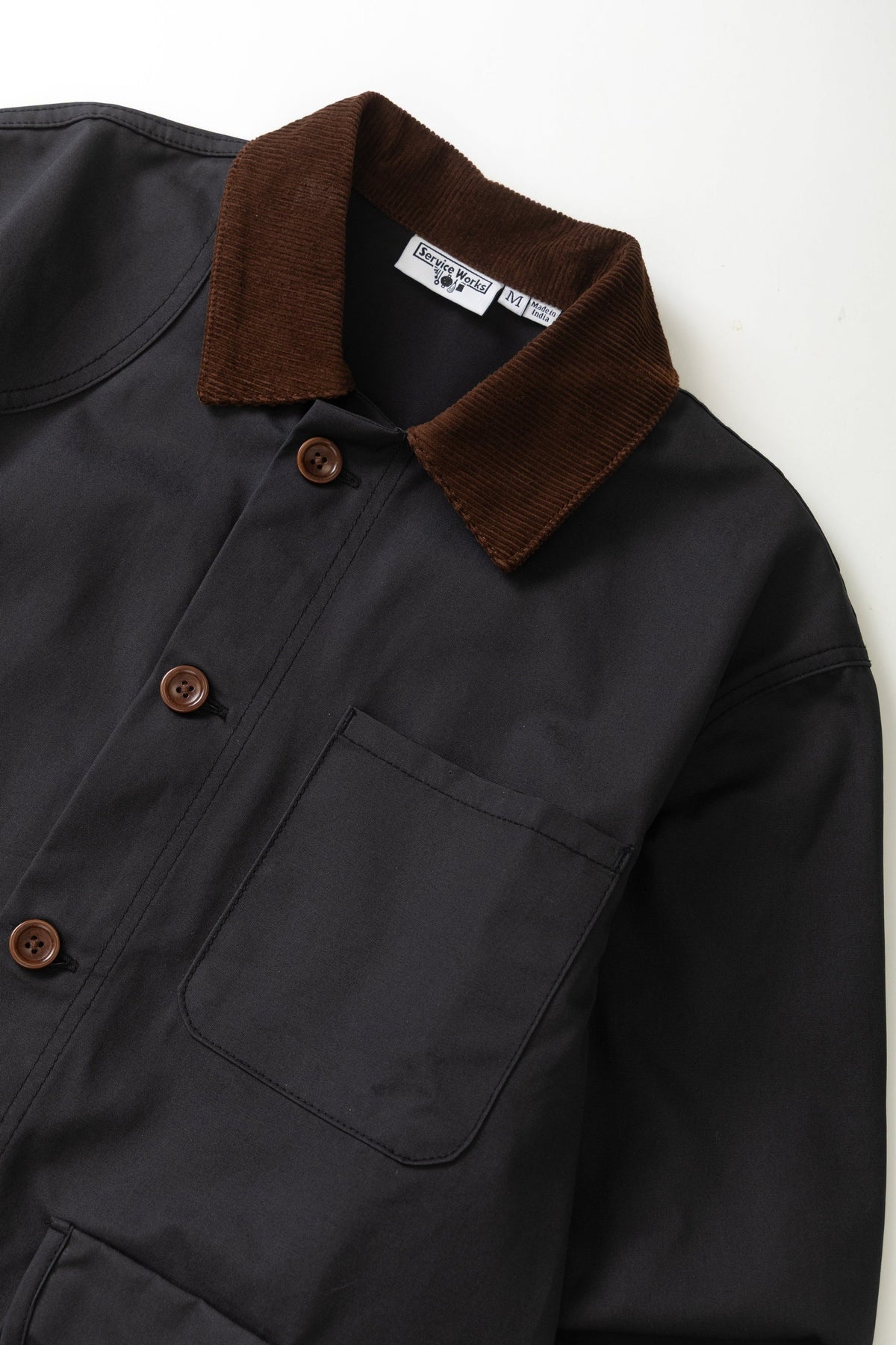 Waxed Barn Coat - Black