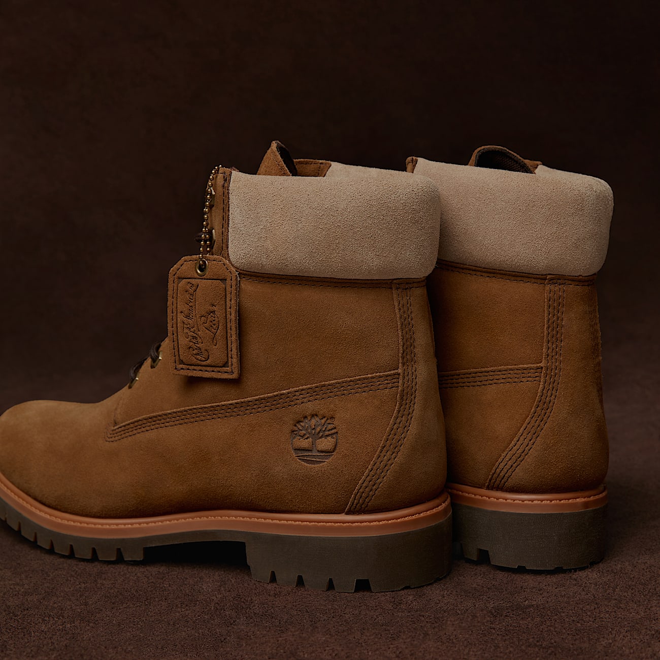 Premium 6” Lace Up Waterproof Boot - Medium Brown Suede