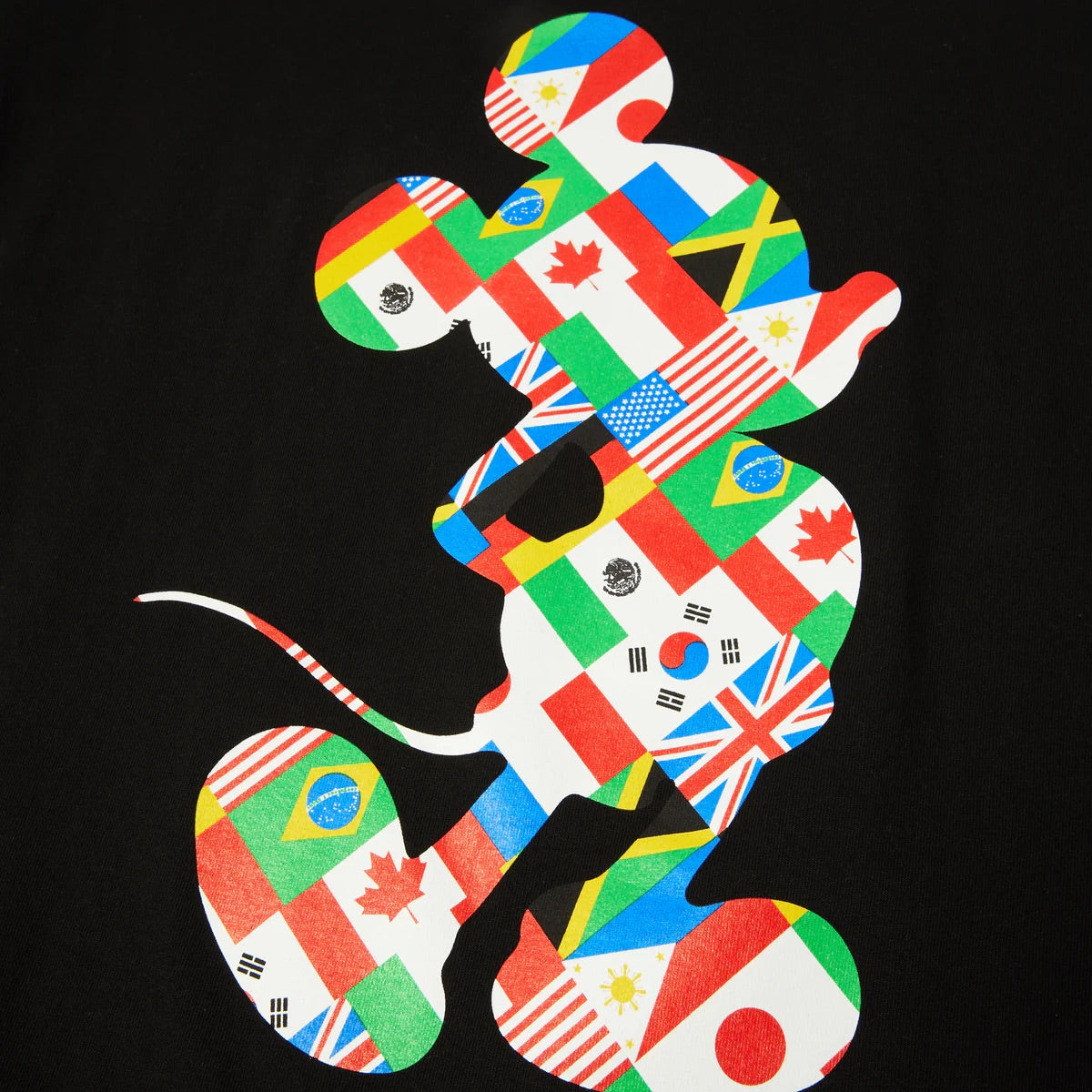 Disney x Huf - Mickey World Tour Silhouette SS Tee - Black