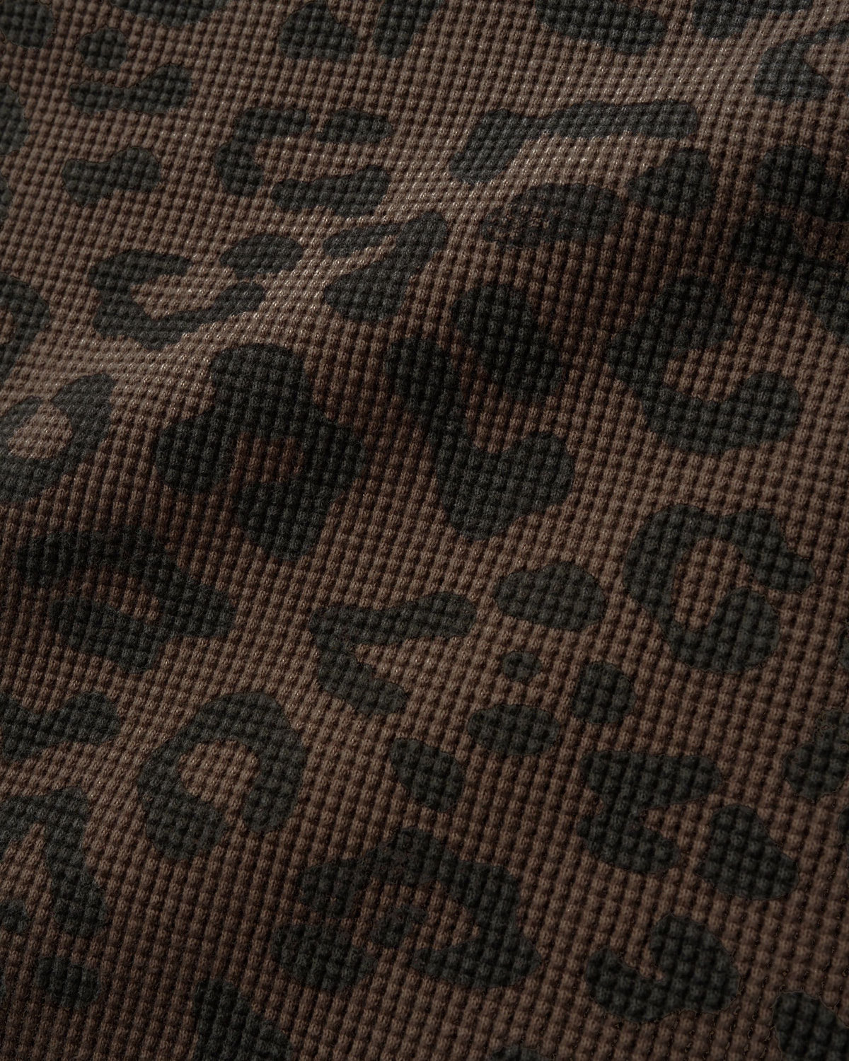 Waffle L/S Top - Leopard