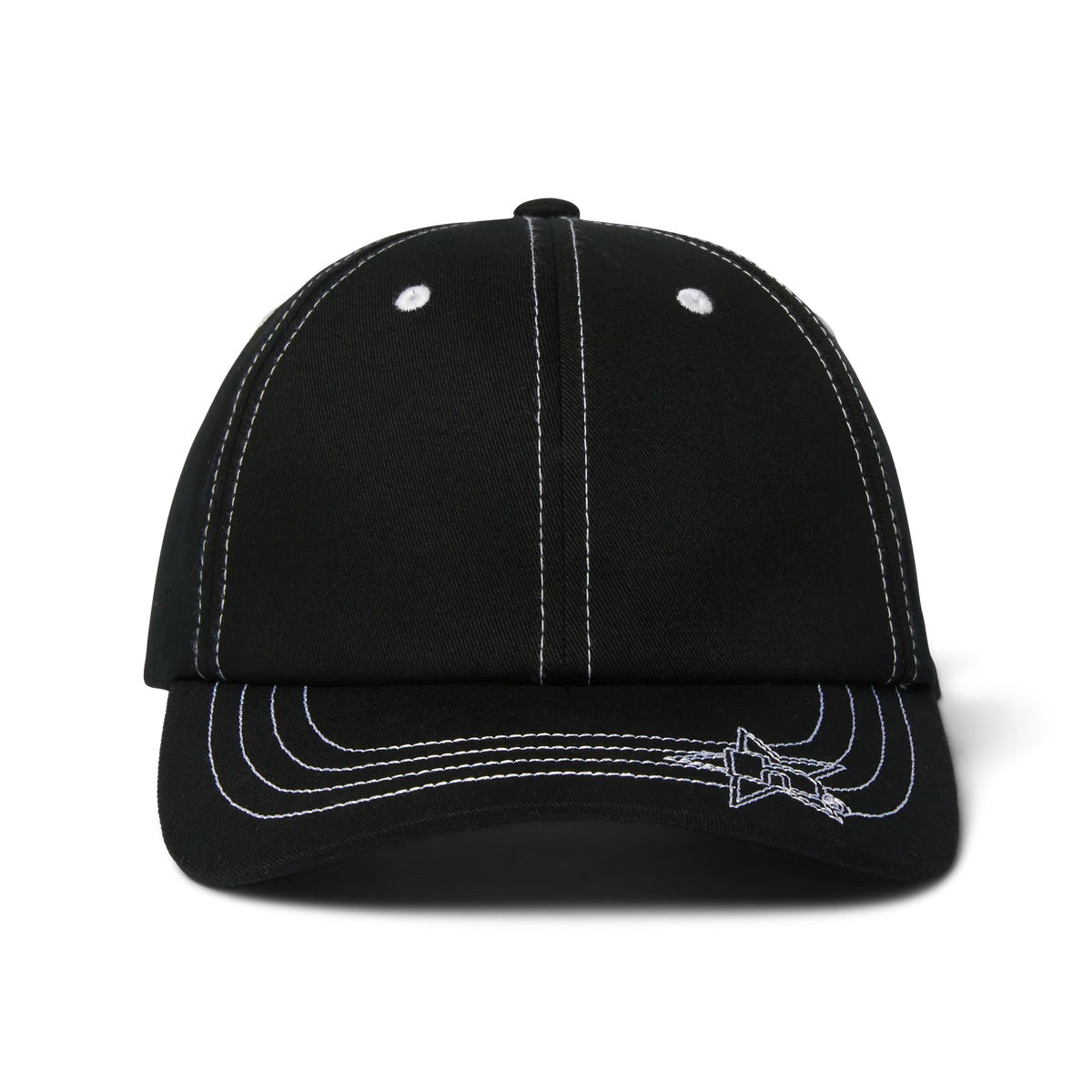 Contrast H Star Snapback - Black