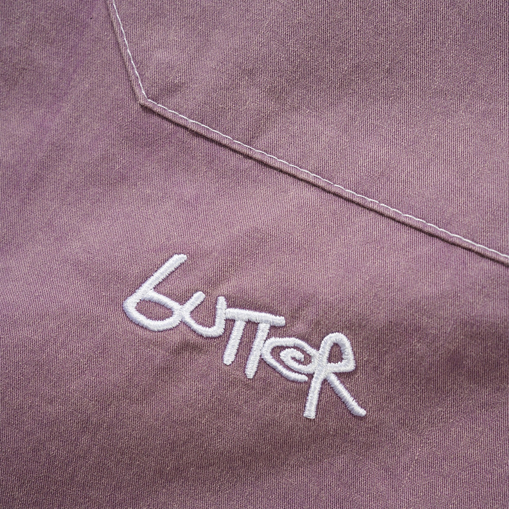 Contrast Stitch S/S Shirt - Eggplant