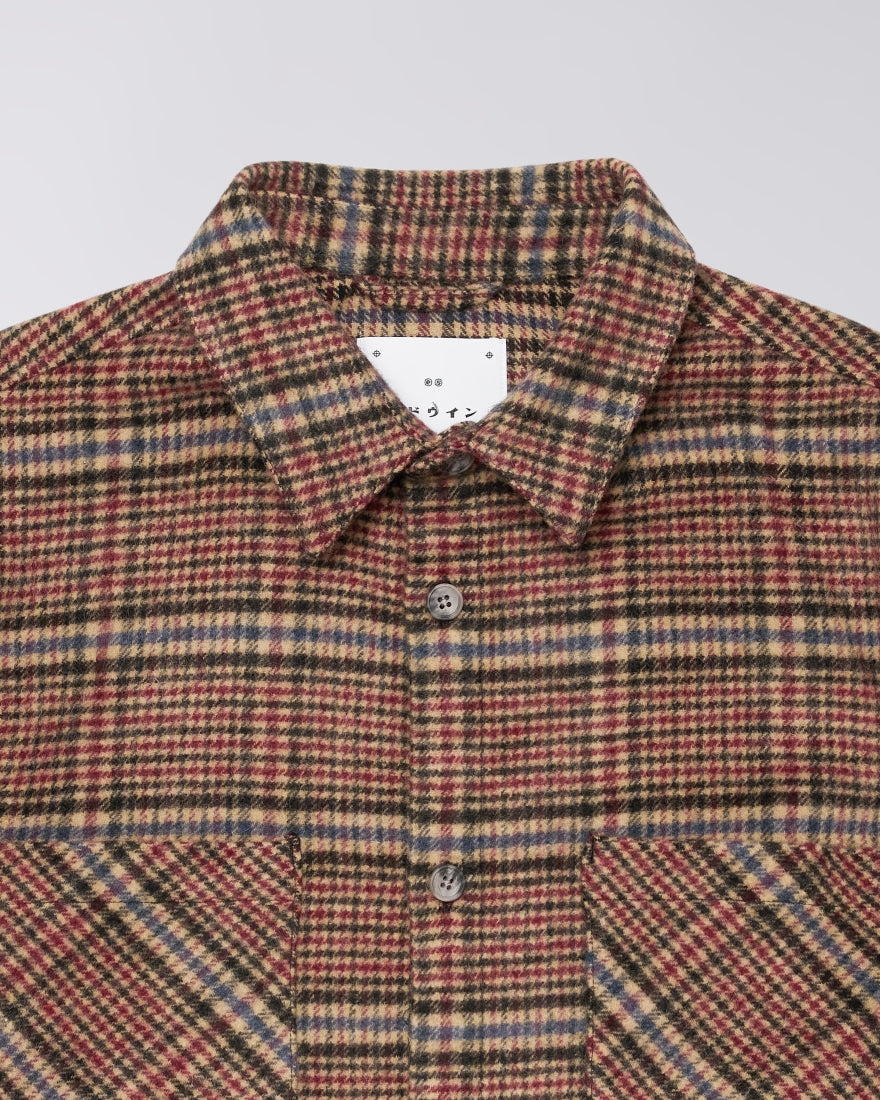 L/S Julius Shirt - Burgundy/Blue