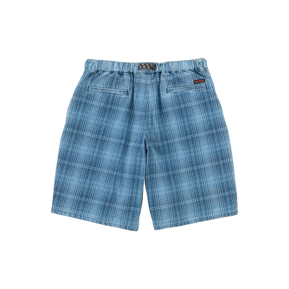 Lagoon Short - Denim Plaid