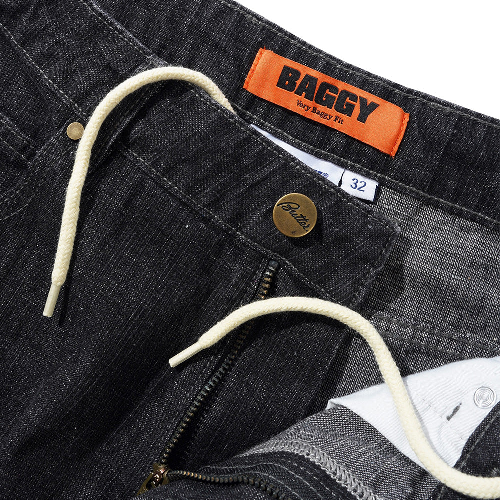 Scorpion Stitch Denim Jeans - Slub Black